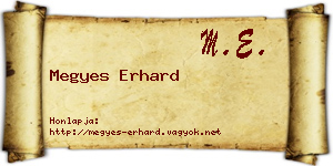 Megyes Erhard névjegykártya